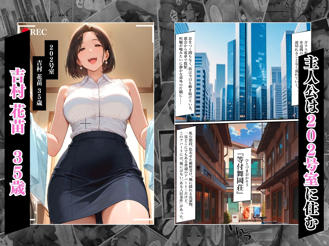 【4K高画質】人妻限定アパート 202号室 吉村花苗 ～大家のペットになった日編～_4