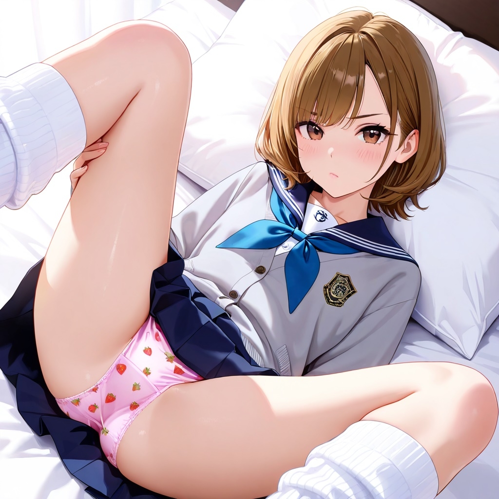 ルーズソックスJKのM字パンチラVol.5_2