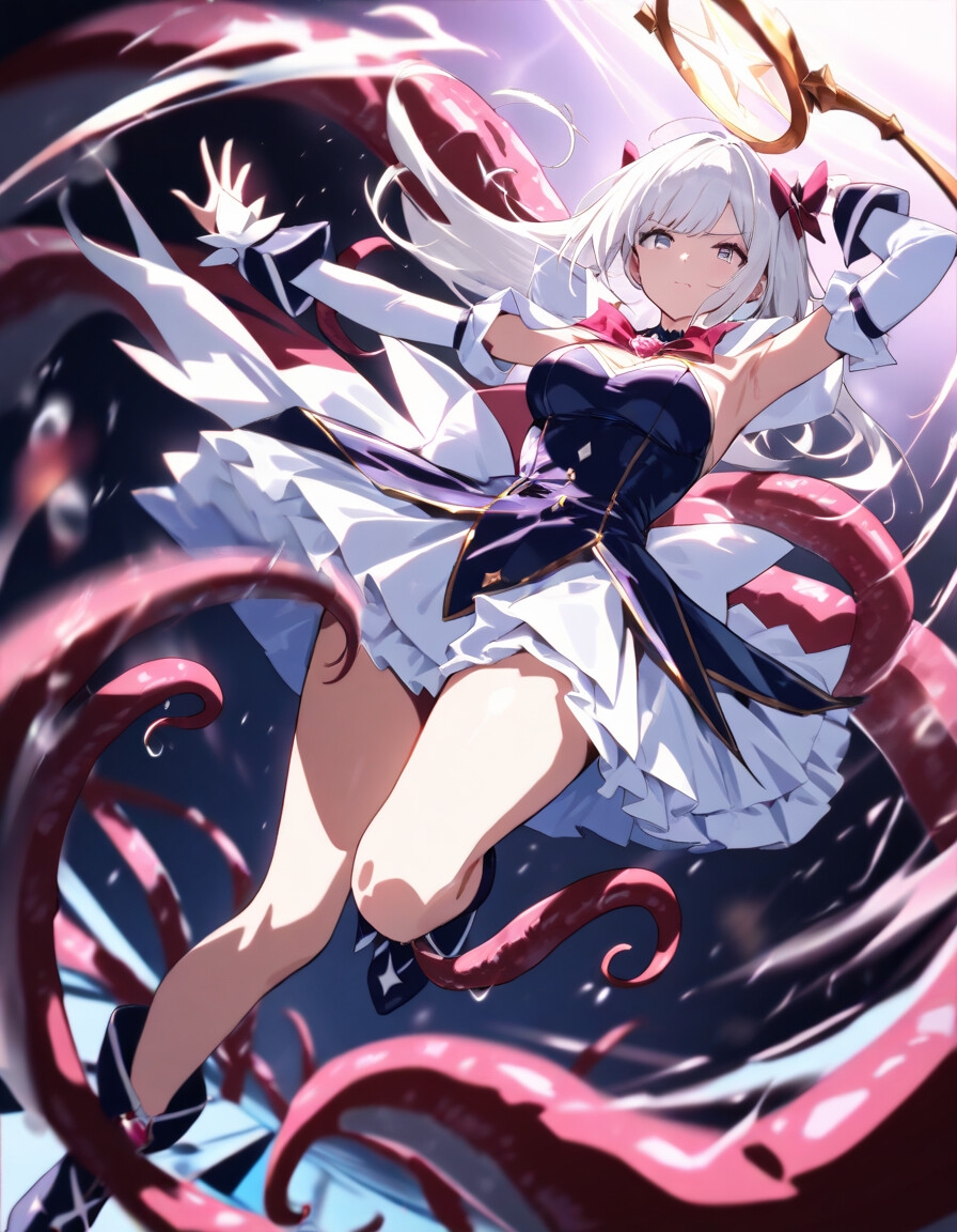 魔法少女触手敗北CG_1