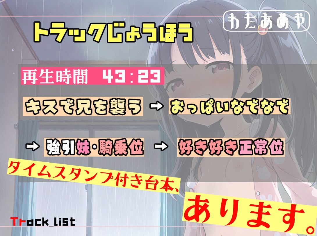 雨の日の妹との禁断ラブラブ、濃厚子作りエッチ【近親相〇/強引中出し/女性優位】 画像3
