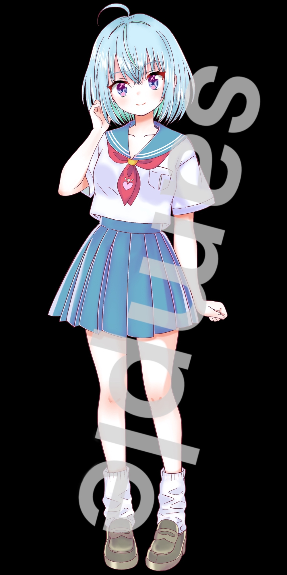 制服の女の子立ち絵47