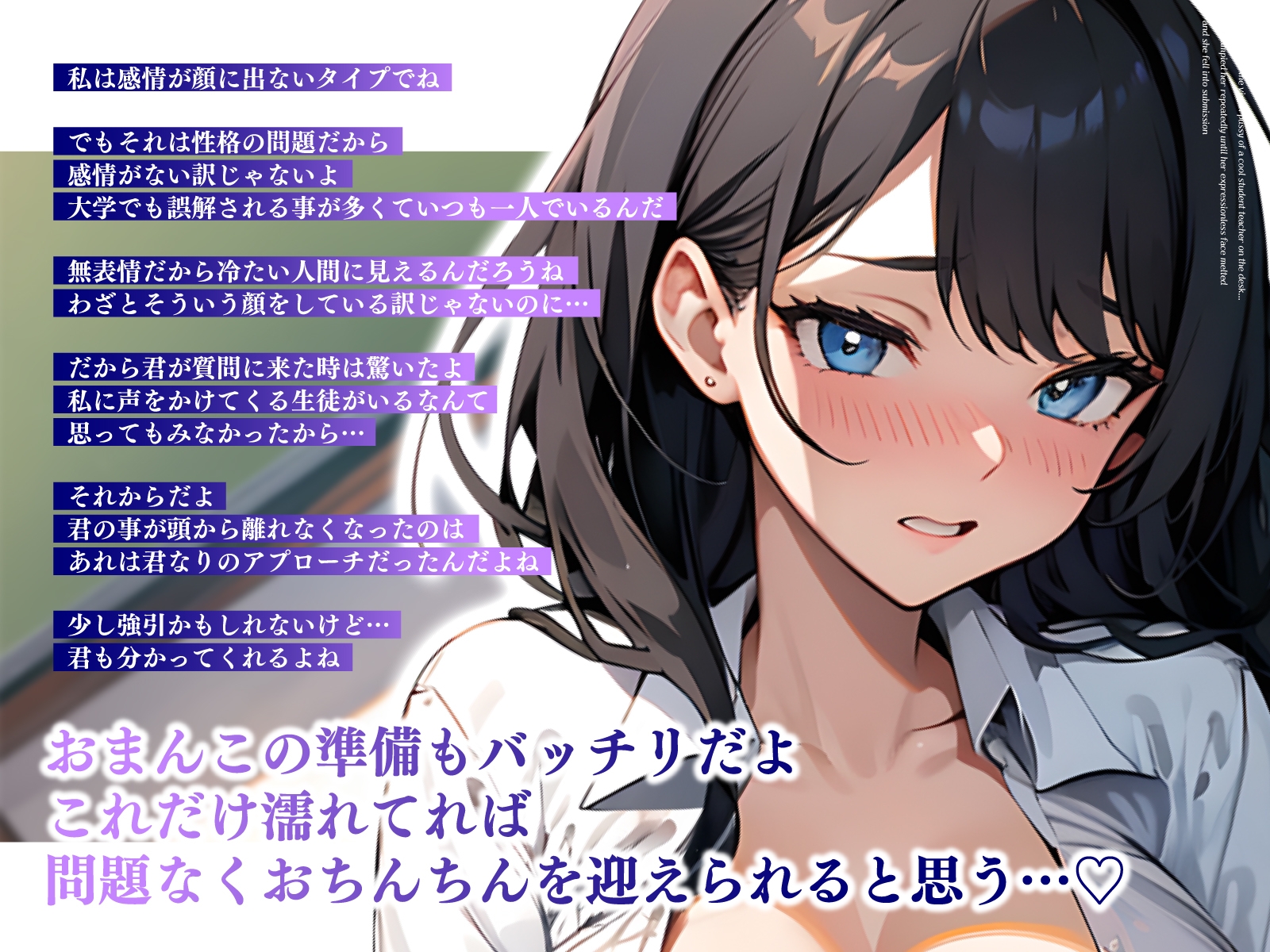 クールな教育実習生の処女ま◯こを机の上で貫いて…無表情が蕩けて媚び堕ちするまで連続中◯しえっち 画像2