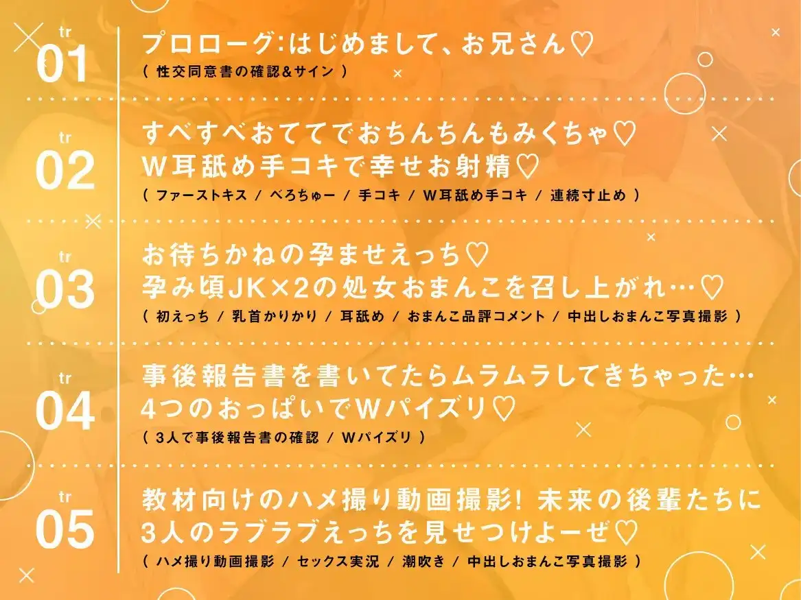 【らぶらぶ幸せ3P♡】少子化おまんこまっちんぐ！ ギャルJKみなみと清楚JKなつみのおちんぽ媚び媚びアオハル孕ませっくす サンプル画像 4