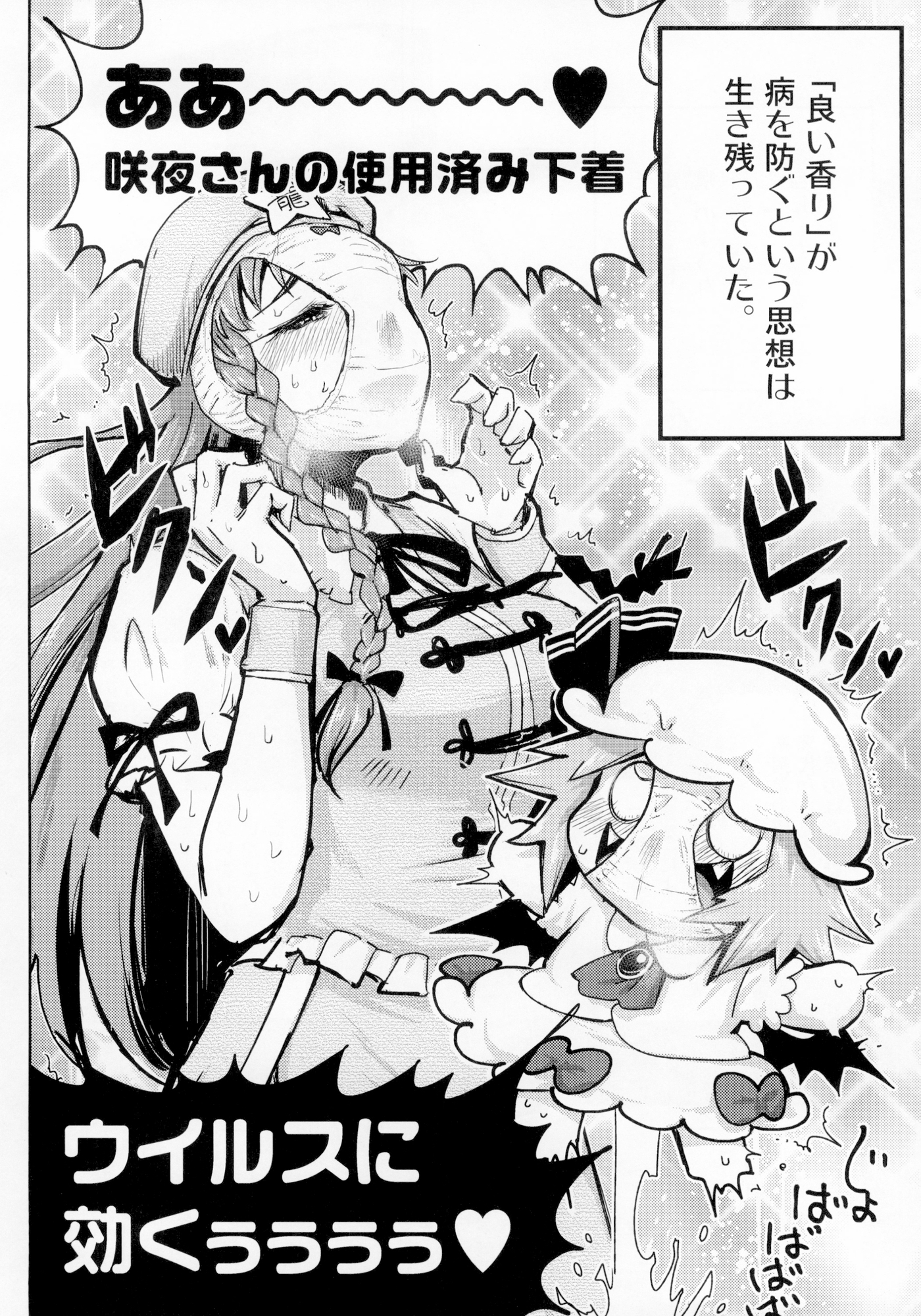 咲夜さんの使用済み下着はウィルスに効く!!!! 画像1