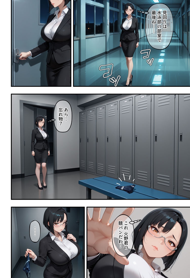 アラサー人妻女教師は水泳部員の青いカラダに溺れる_7