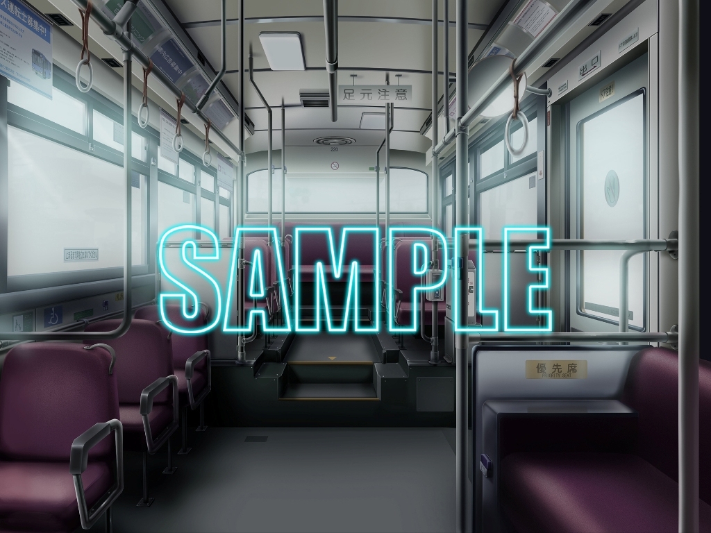 背景素材:バス車内