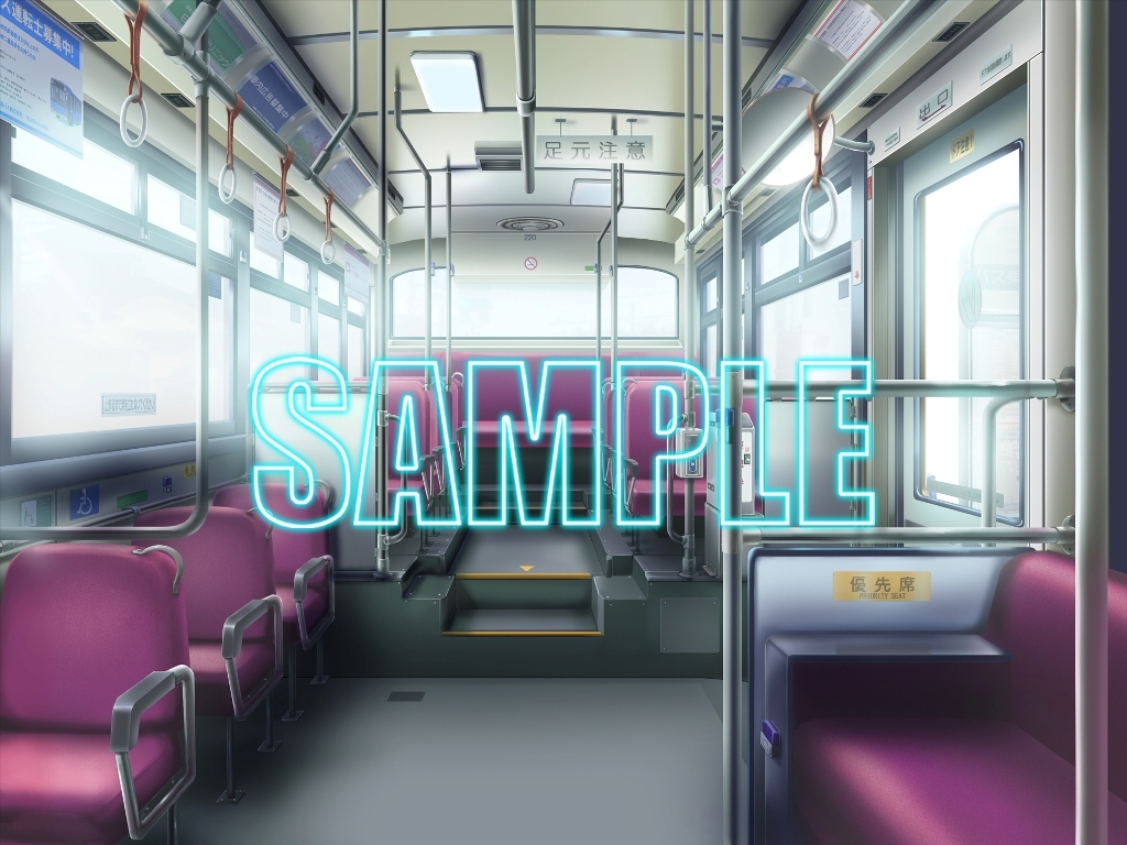 背景素材:バス車内