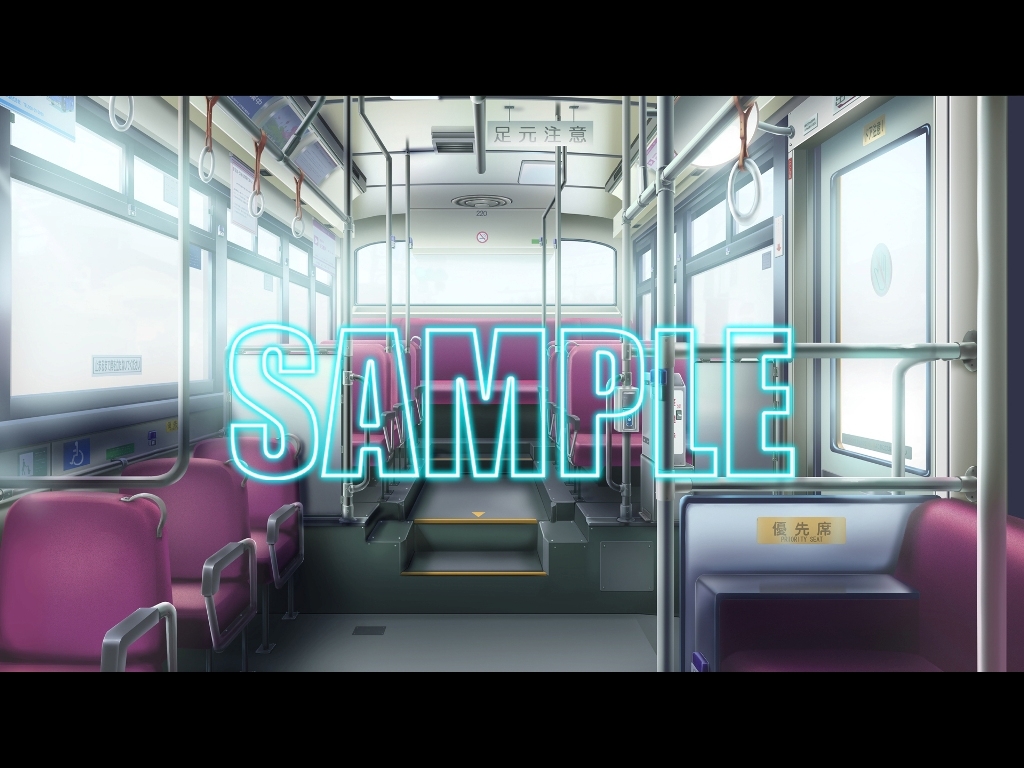 背景素材:バス車内