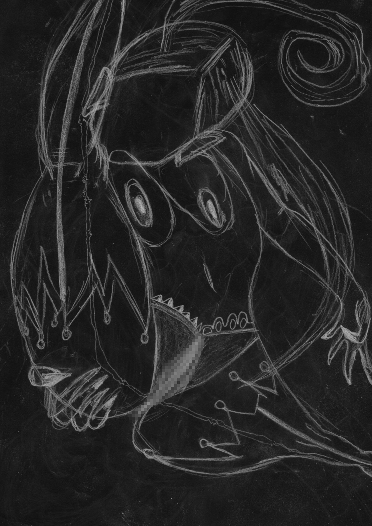 黒よりも黒いエロティックホラー黒戯絵集「マネキンポーズ7」 画像1