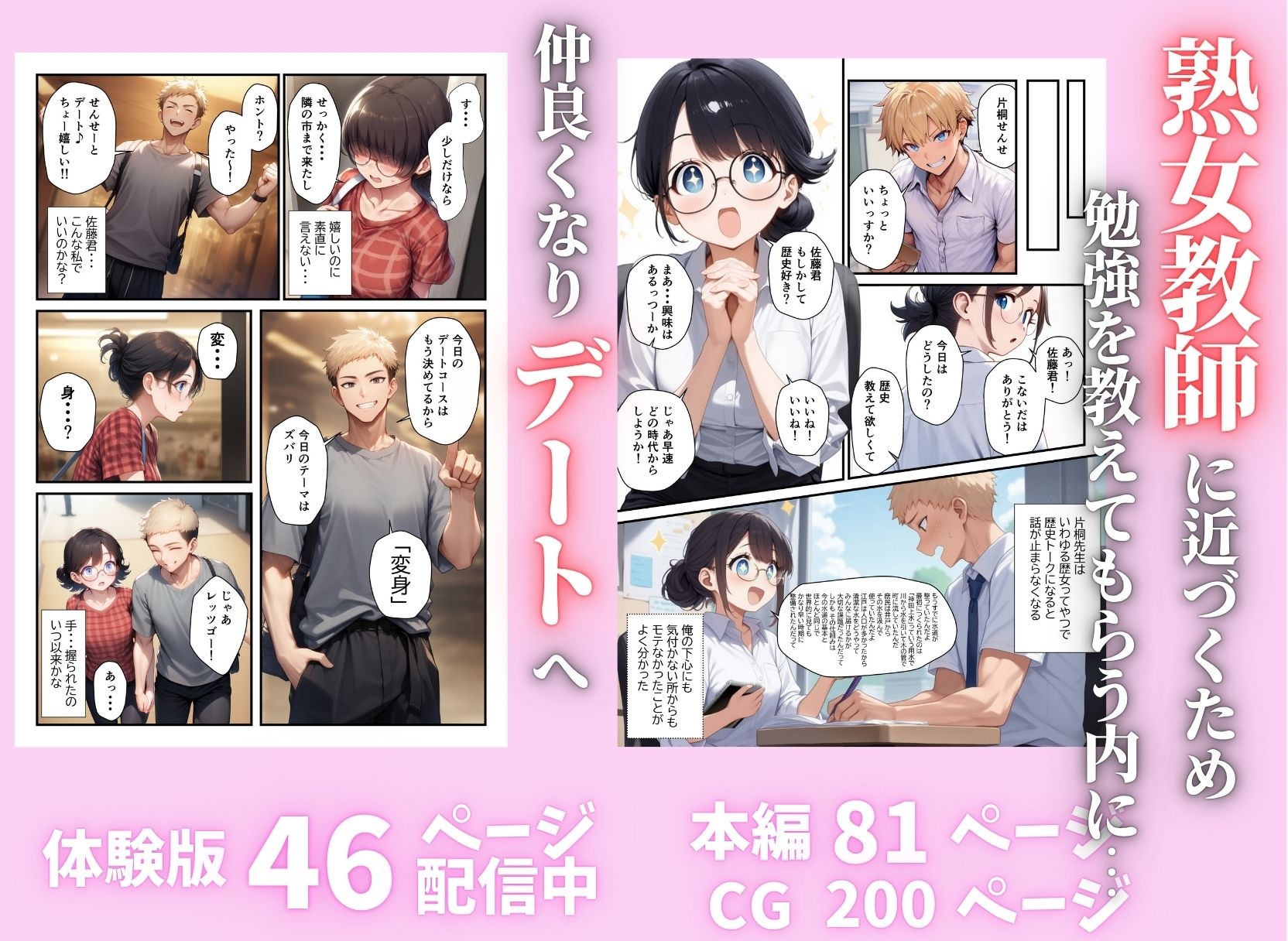 俺好みに変身させた地味な爆乳熟女教師と中出しSEX_4