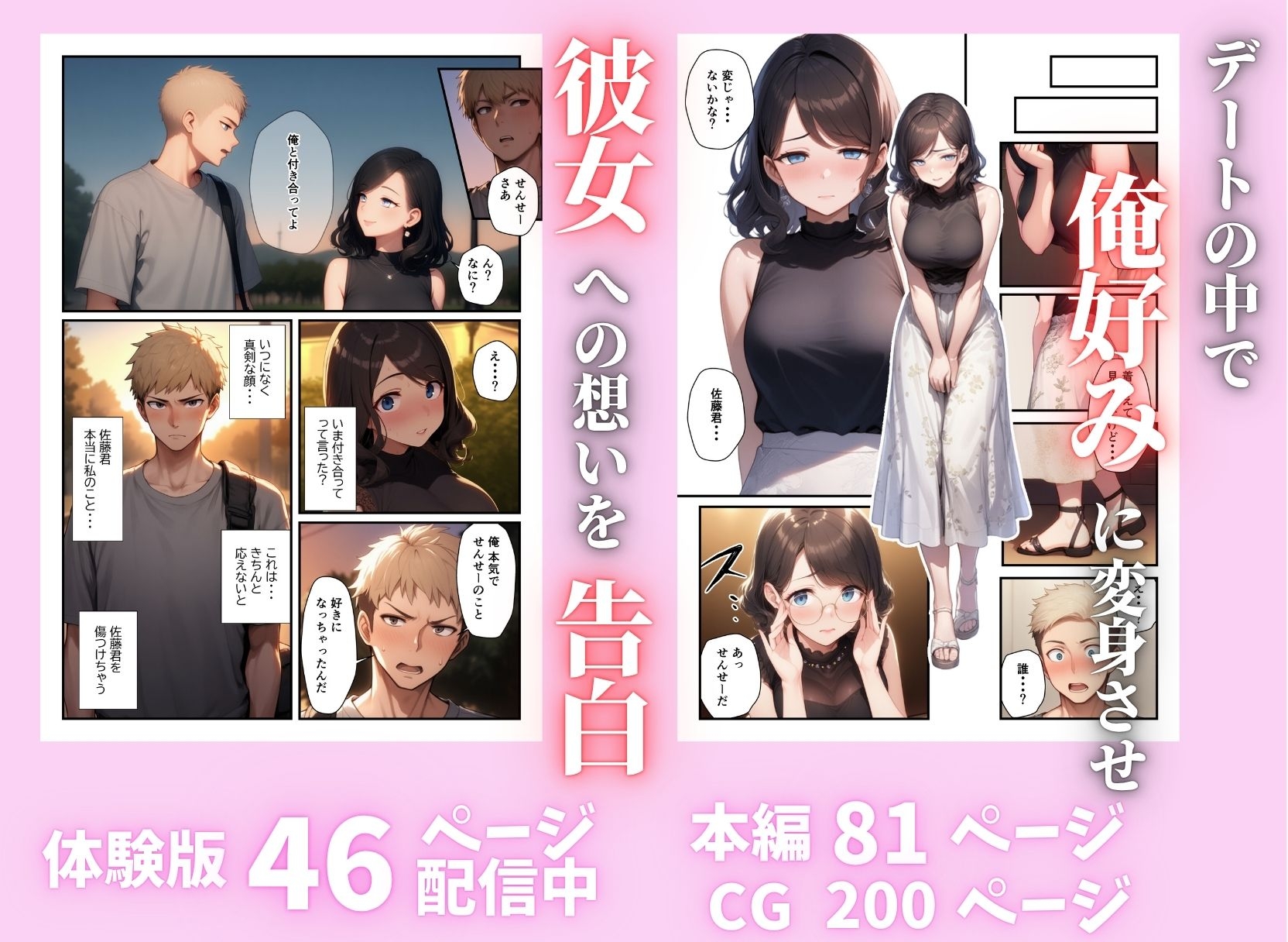 俺好みに変身させた地味な爆乳熟女教師と中出しSEX_5
