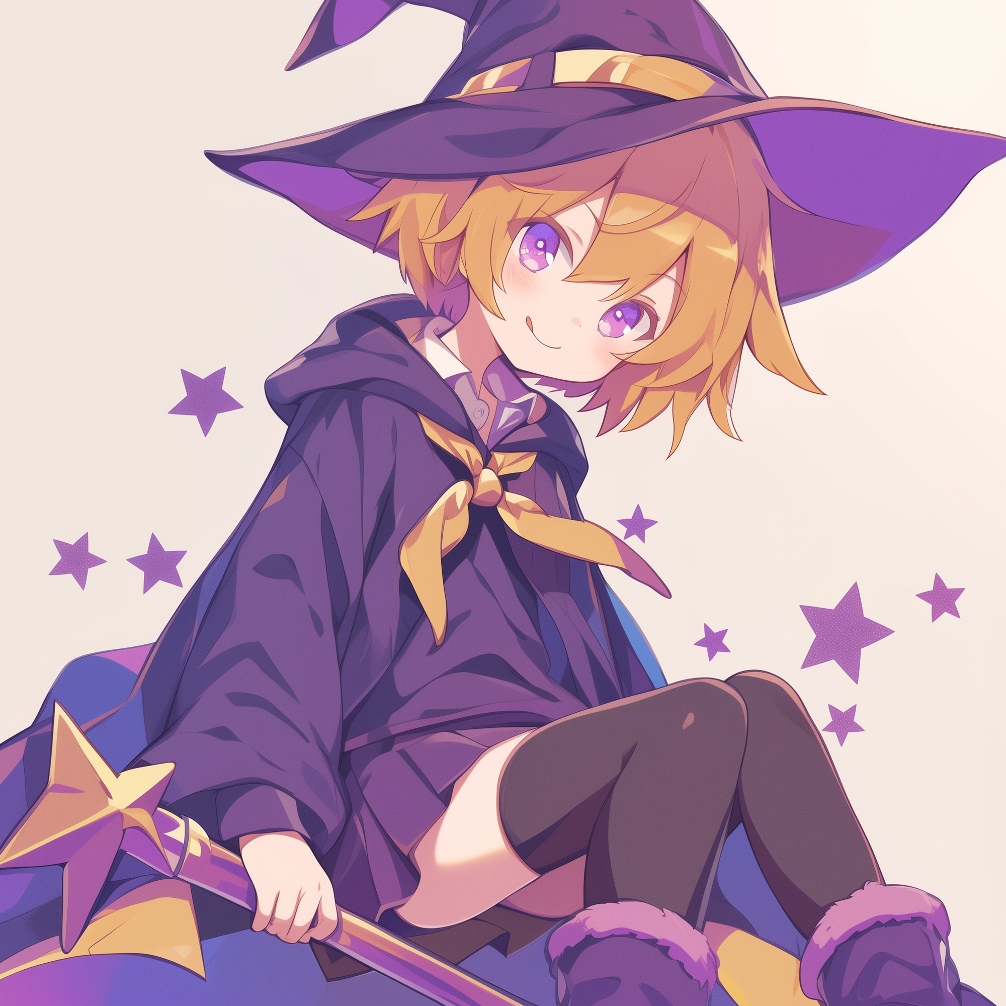 男の娘メ○ガキ魔法少女(?)のニーソ顔踏みとブーツ交尾ごっこ 画像1