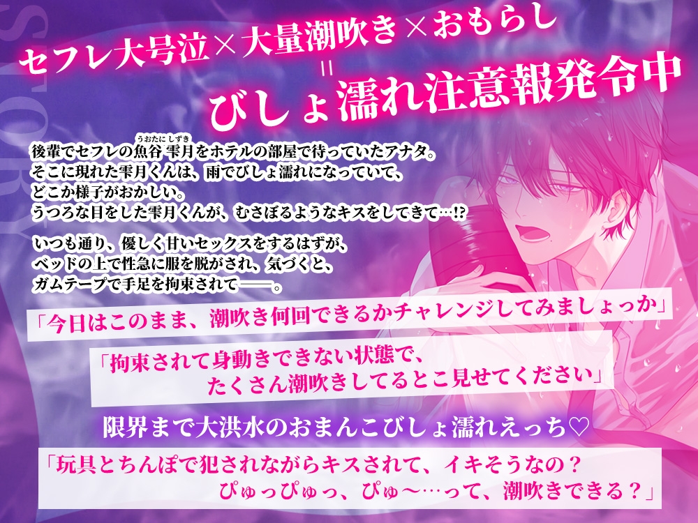【期間限定20%OFF】びしょ濡れ注意報～セフレ後輩からのガン責め愛撫で潮吹き何回できるかな?～ 画像2