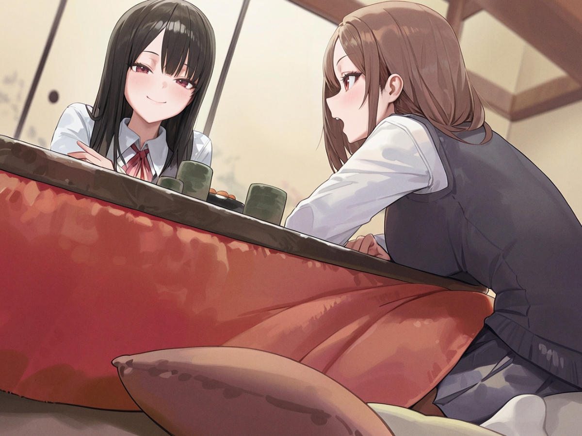 【M向け】友達のお姉ちゃんのコタツに潜入!〜憧れのお姉ちゃんのオナラは臭くてイイ音でした〜 画像2