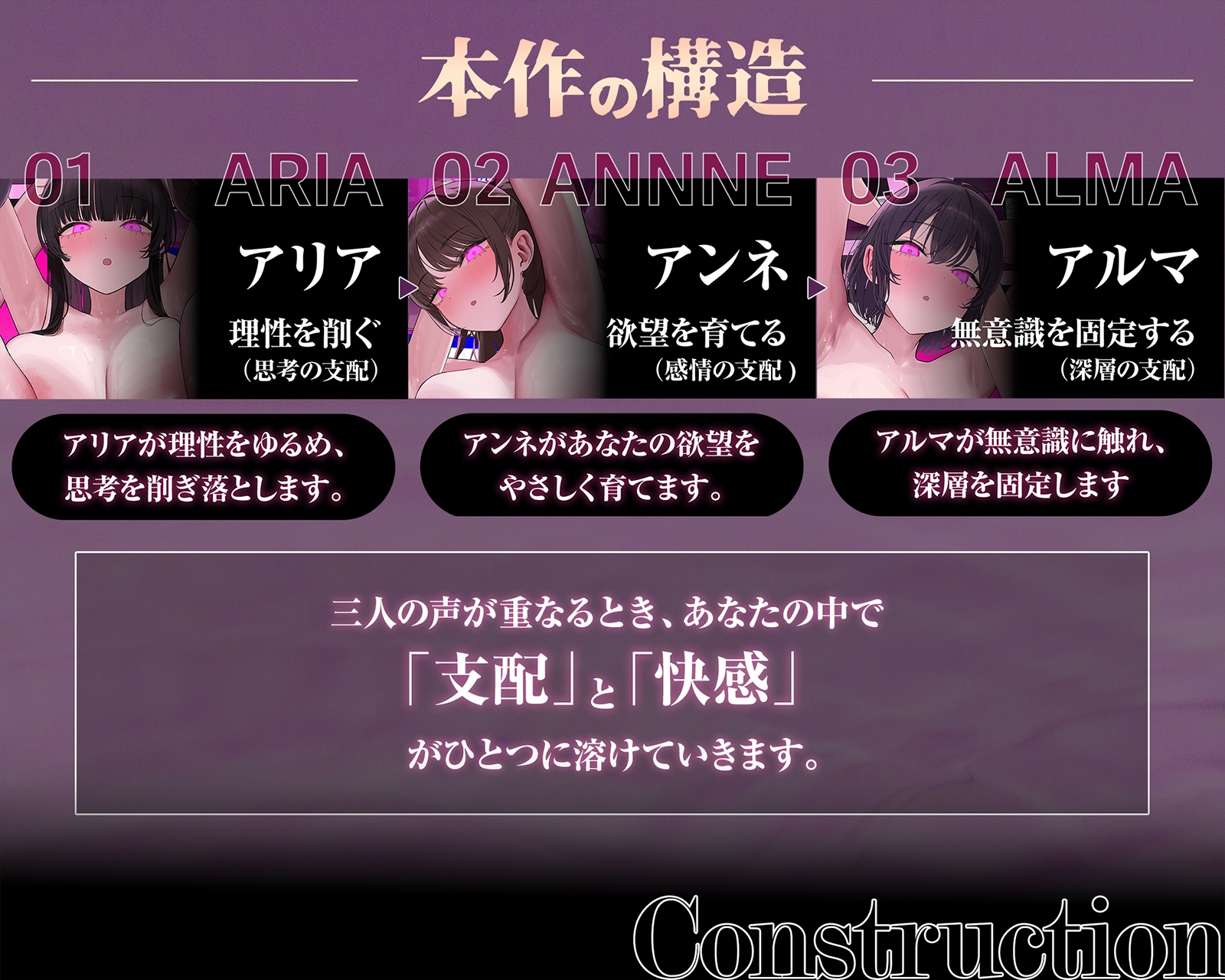 【イキ癖、脳侵食】快・楽・洗・脳~耳から犯され腰が勝手に動き出す『無抵抗射精実験』プログラム~ 画像7