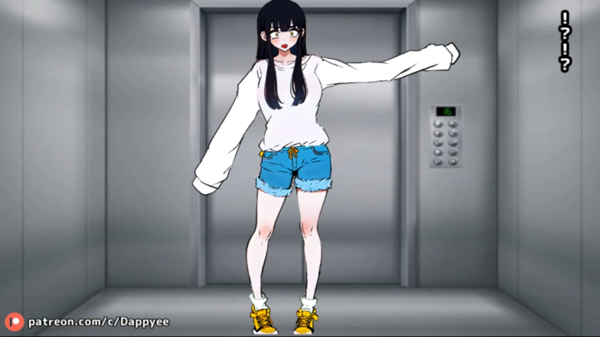 エレベーターに乗っていた女の子はお腹の調子が悪かったようだ...【脱糞奮闘記】 画像1