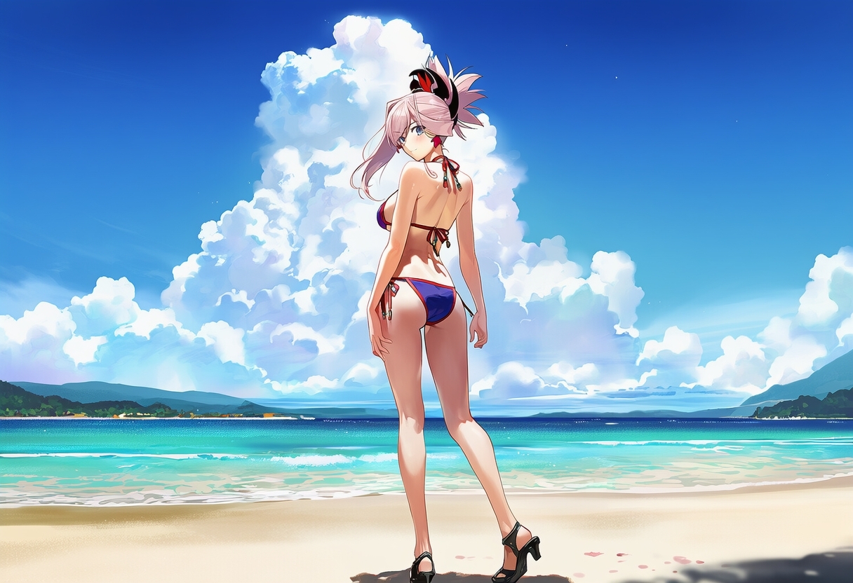 FG◯ 宮◯武蔵 マイクロビキニでH三昧高解像度イラスト集_2