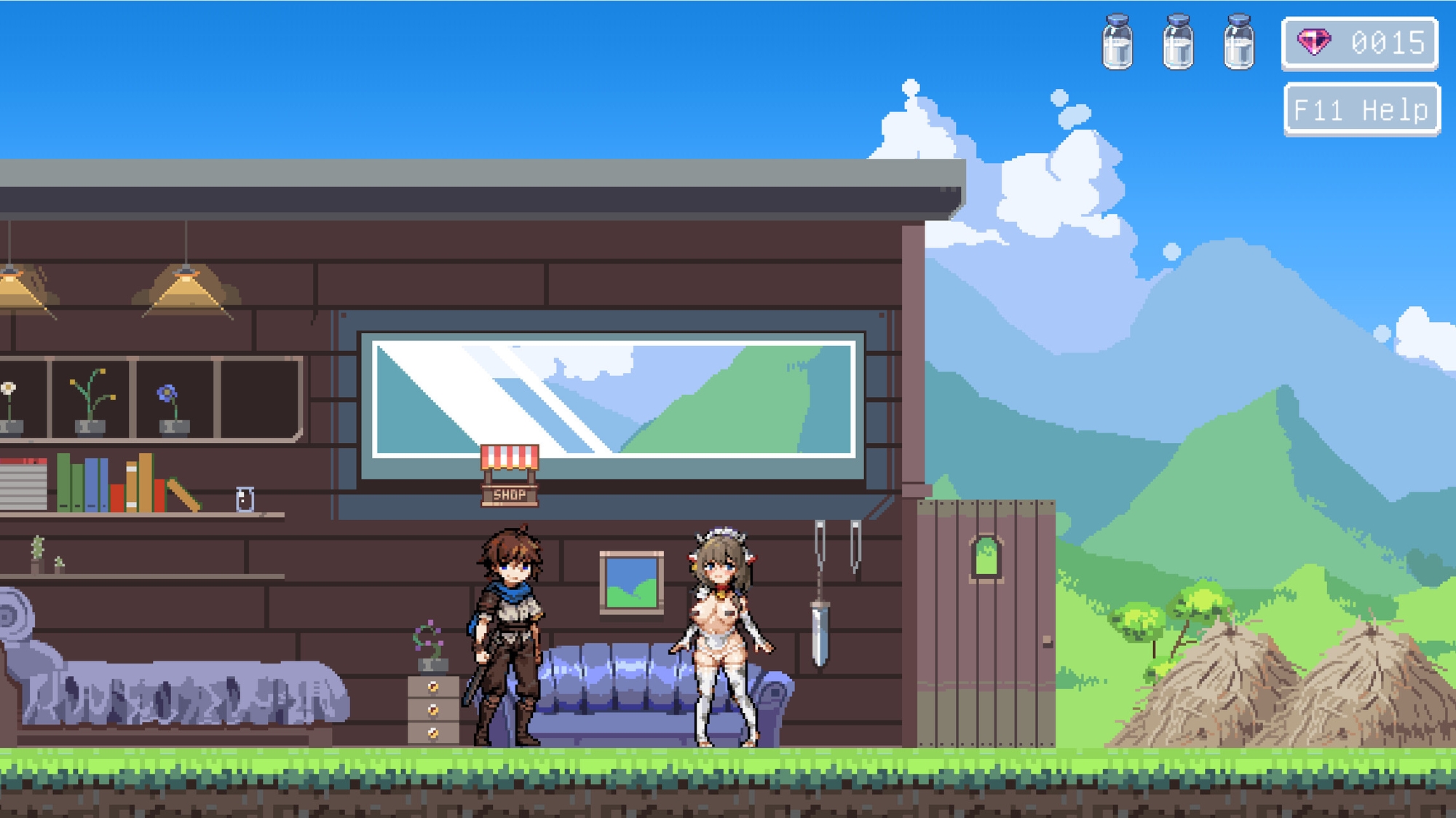 牛娘ミルフィの淫欲トラップ調教～触手×媚薬×拘束で絶頂搾り！～ 画像9