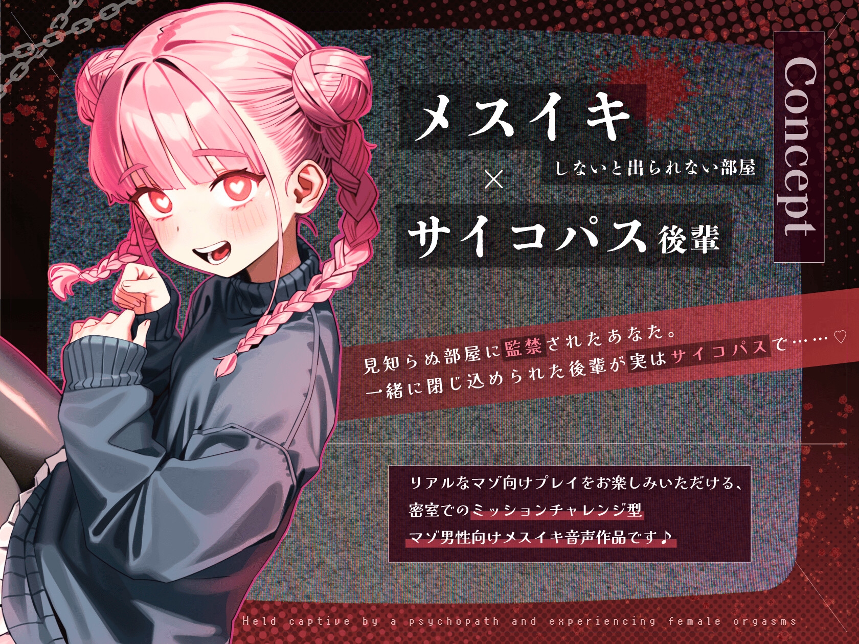 【ドM向け】メスイキしないと出られない部屋 〜サイコパス後輩によるマゾ堕ち雌イキ監禁〜 画像1