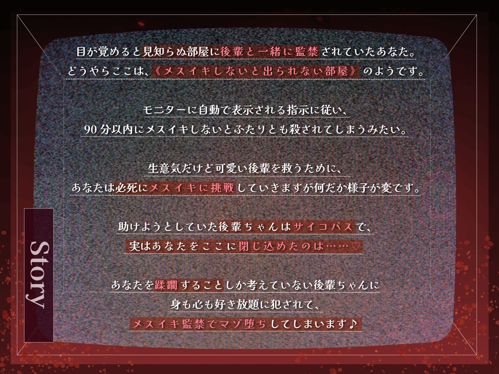 【ドM向け】メスイキしないと出られない部屋 〜サイコパス後輩によるマゾ堕ち雌イキ監禁〜 画像2