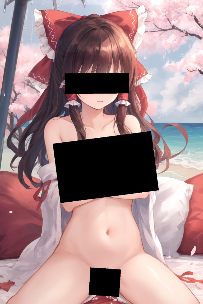 魔理沙は霊夢のえっちな写真を撮りたいようです。～春の雨の朝の海編～_3