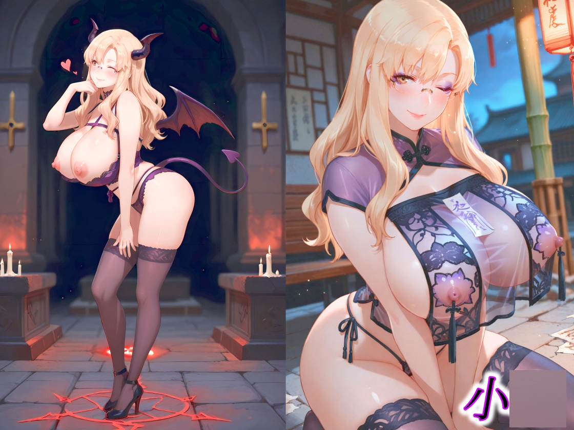 京◯・結◯・小◯ Halloween Collection キョンシー&サキュバス_9