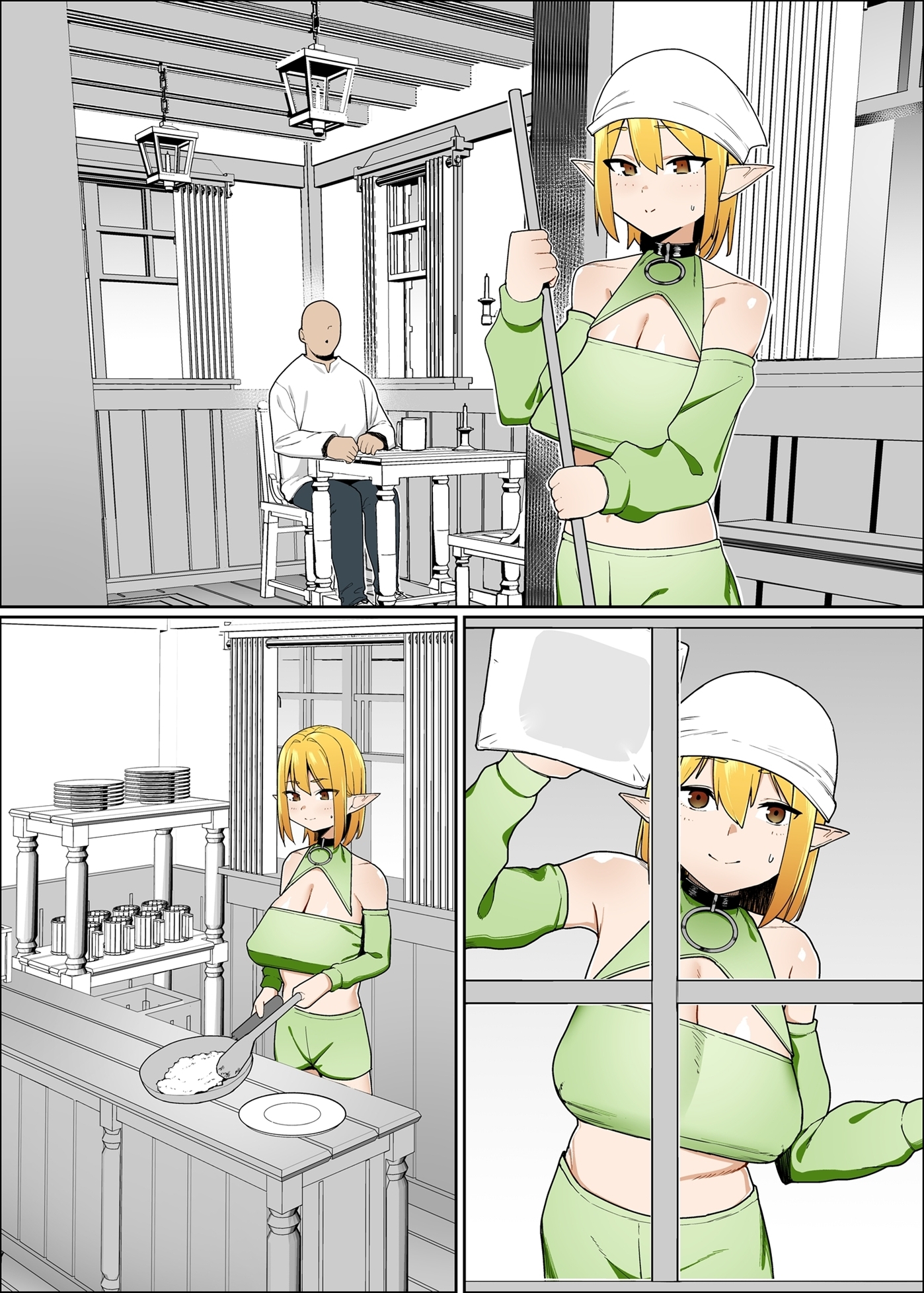 エルフのフィオナちゃんはおじさん達の従順な奴○ 画像7