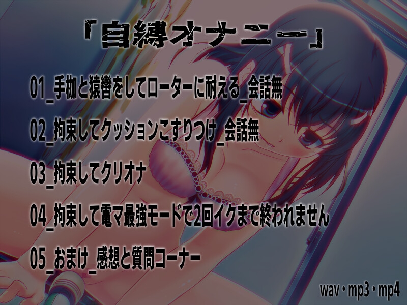 深夜のクリ責め自縛オナニー ～声優さんの動きがわかる！バーチャルな動画付き～【バイノーラル/実演音声】 画像1