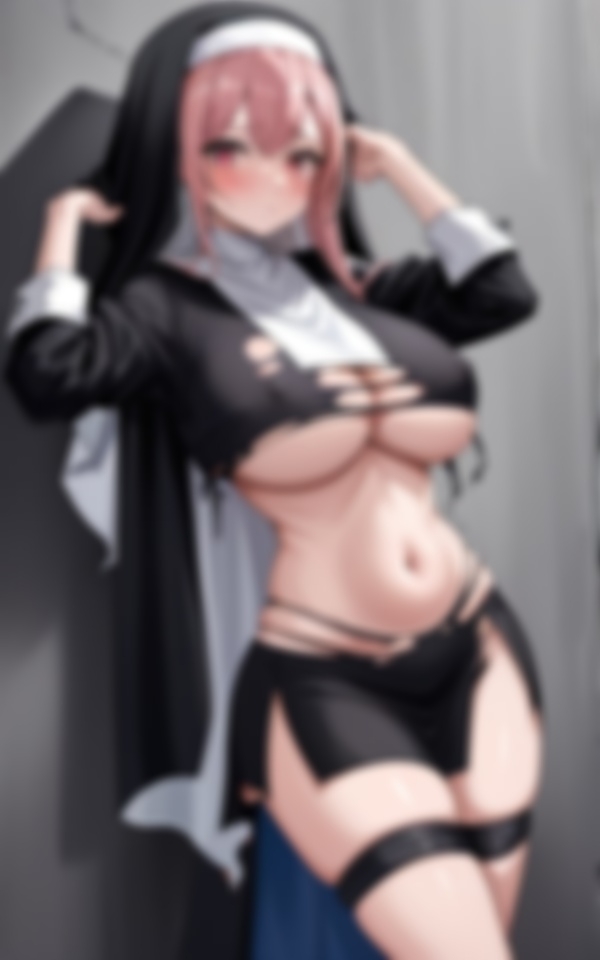 囚われの身となった爆乳シスターにHな悪戯_1