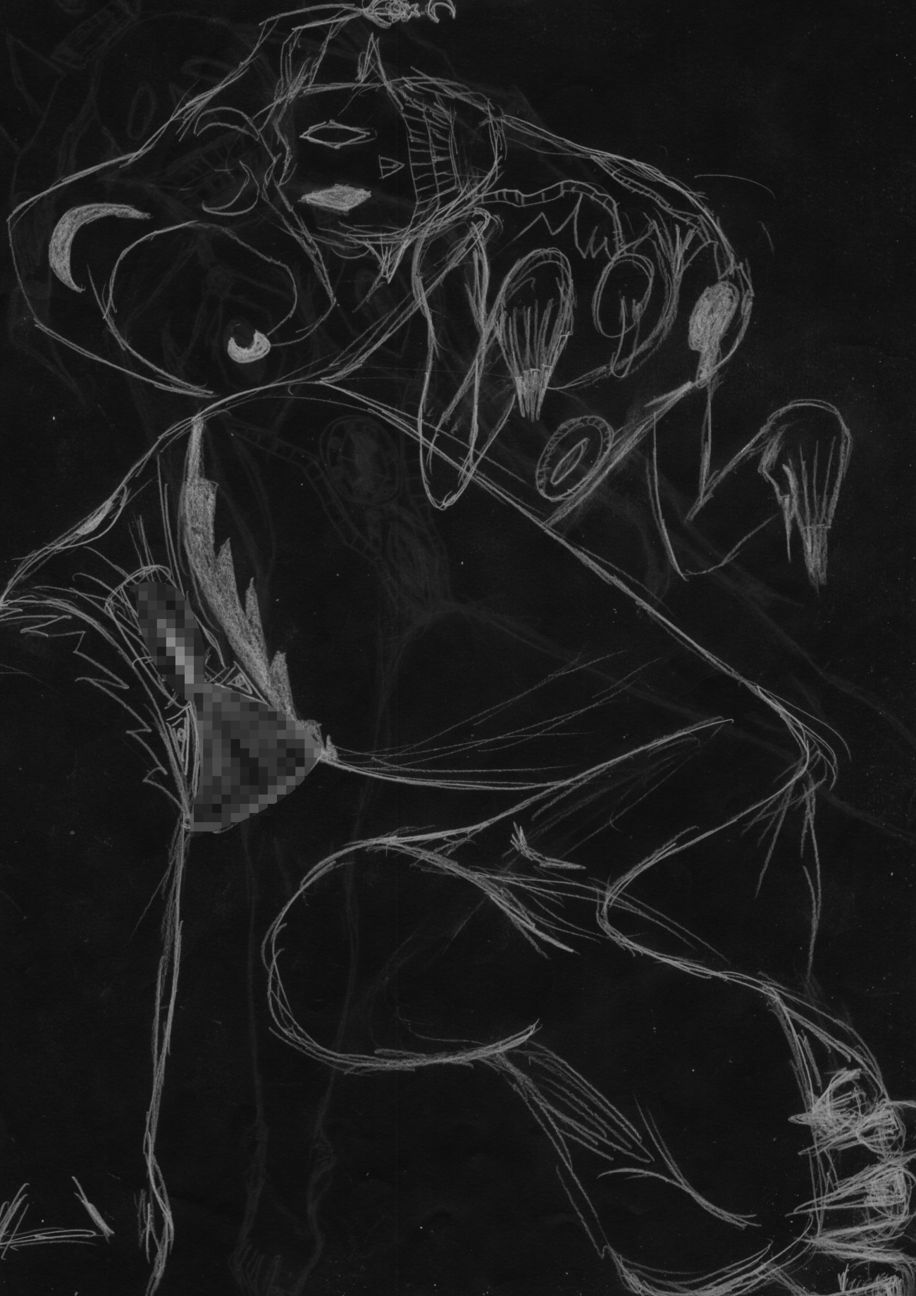 黒よりも黒いエロティックホラー黒戯絵集「マネキンポーズ9」 画像9