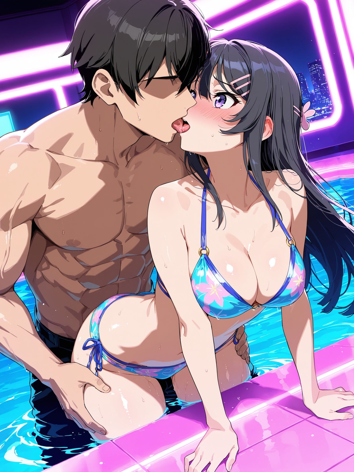 麻〇さんの災難～ナイトプールのナンパ男編～_2