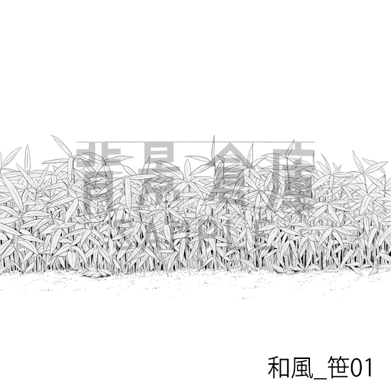 【トーンつき背景】和風_背景素材集3(外観・庭)