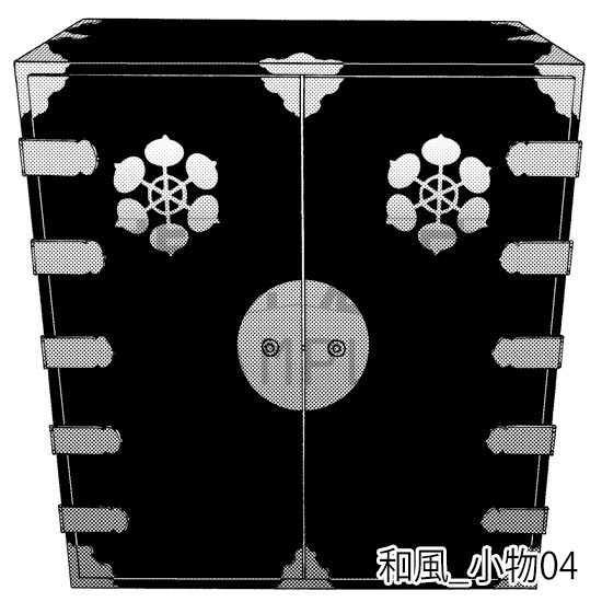 【トーンつき背景】和風_背景素材集6(囲炉裏・風呂)