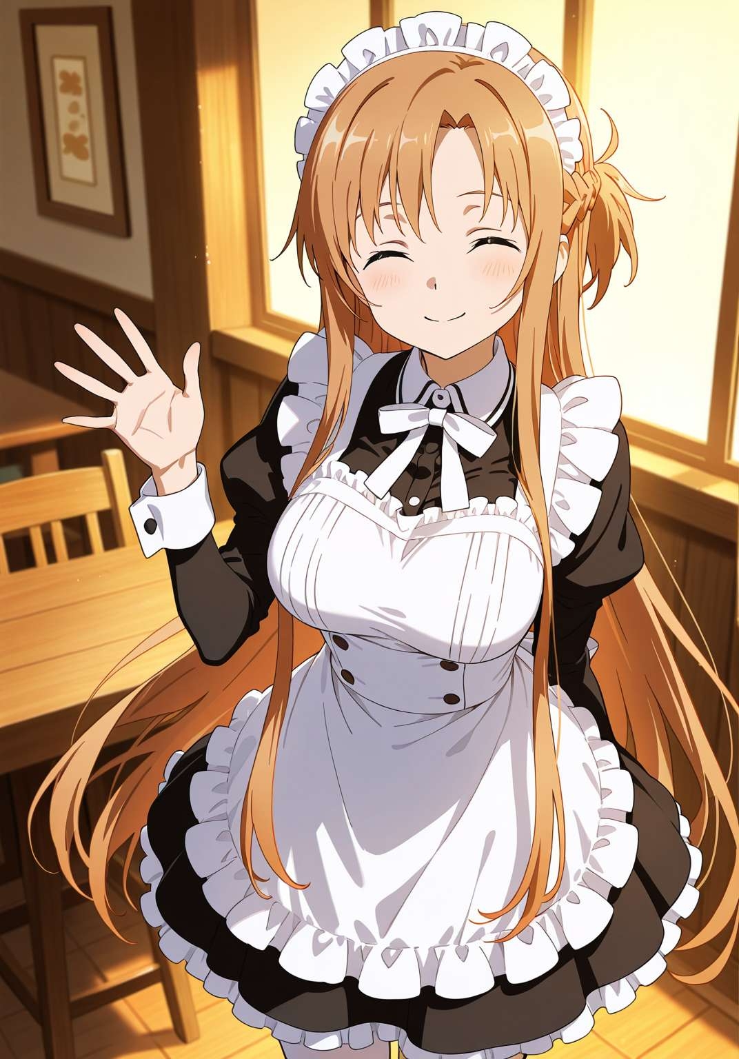 エギルに堕ちたアスナ、メイド服のまま_1