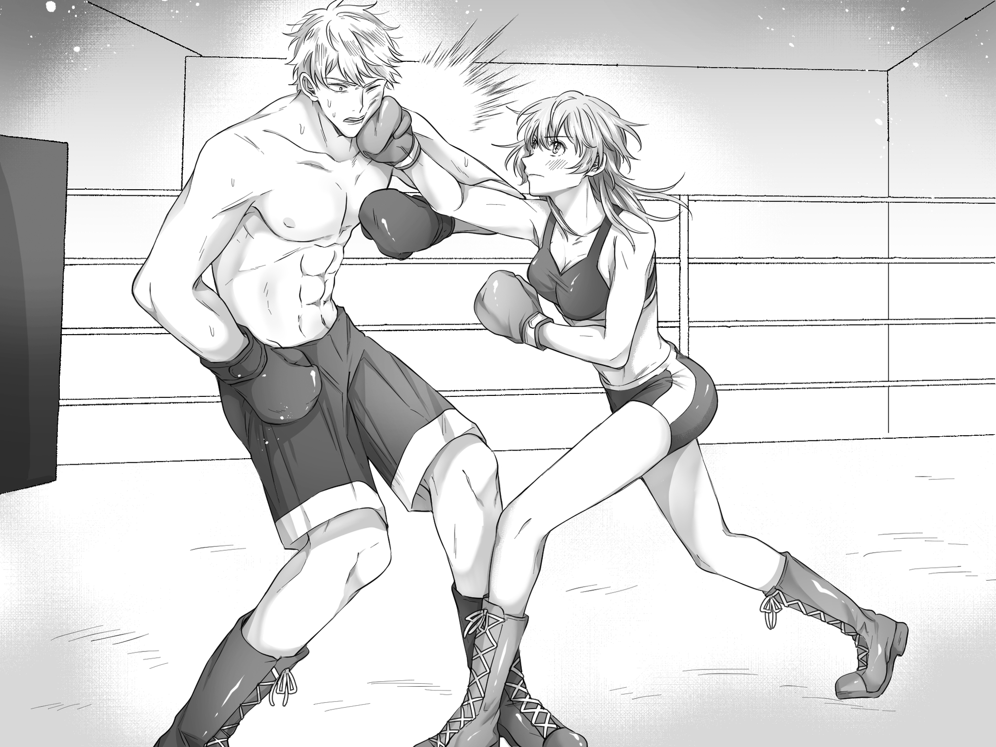 大嫌いな幼馴染にKO負けする男子プロボクサー 画像5