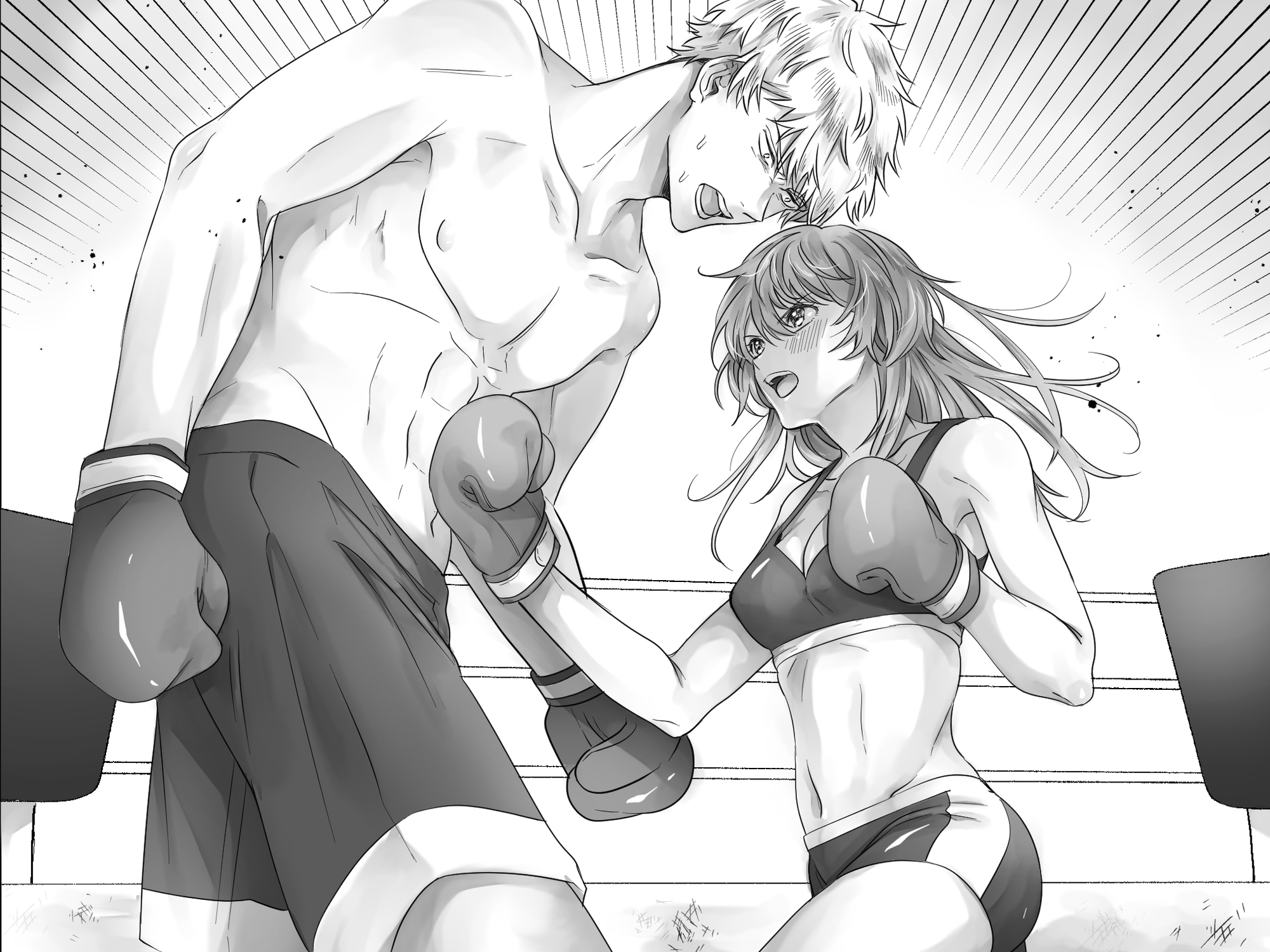 【無料エロ漫画・同人】大嫌いな幼馴染にKO負けする男子プロボクサー-5枚目