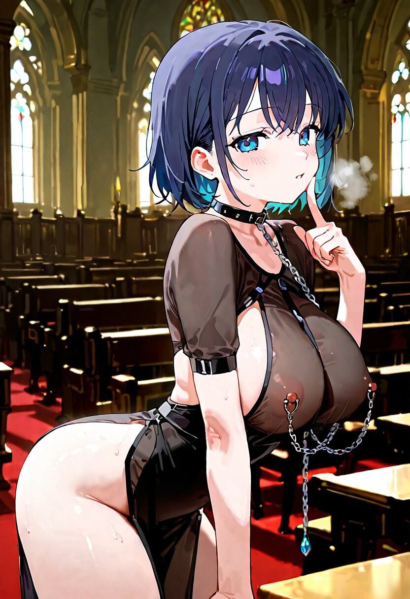 爆乳AIセクシースリットドレスXL_1