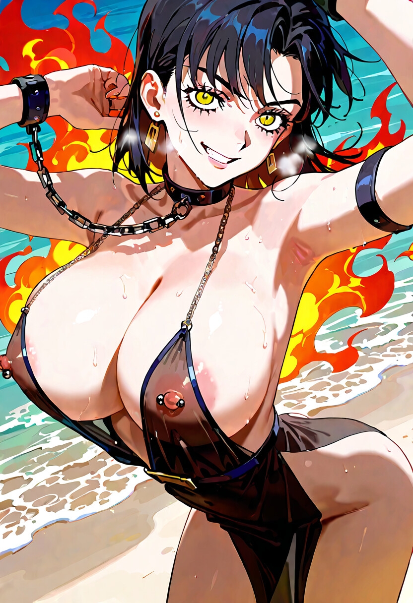 爆乳AIセクシースリットドレスXL_8