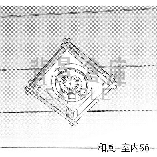 【トーンつき背景】和風_背景素材集19(室内)