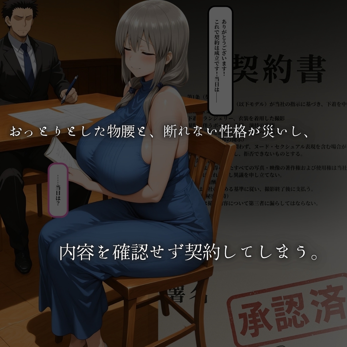 お母さんは押しに弱い！下着モデルのハズが実は乱交AV撮影だった_4