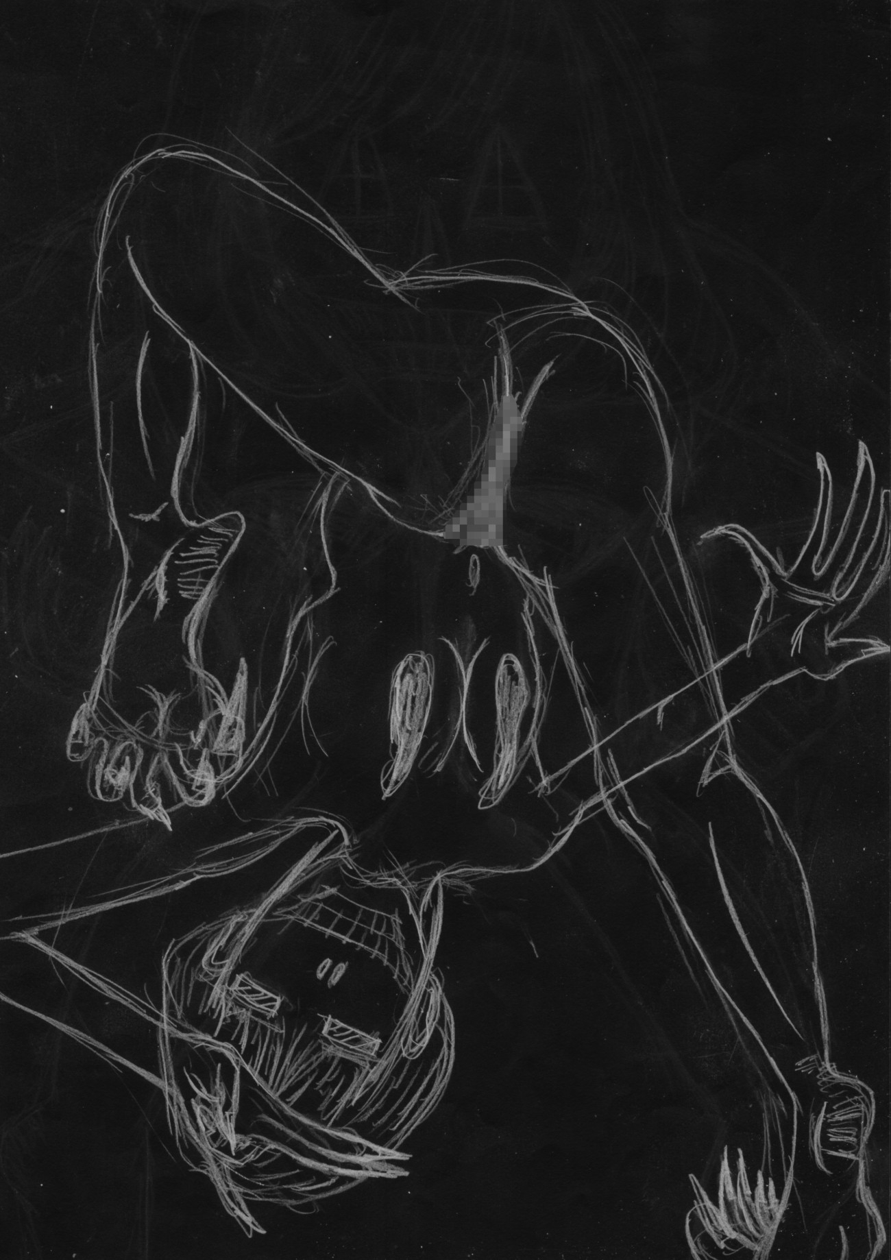 黒よりも黒いエロティックホラー黒戯絵集「マネキンポーズ10」