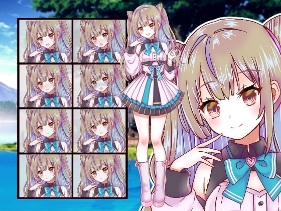 ファンタジー衣装の少女立ち絵56