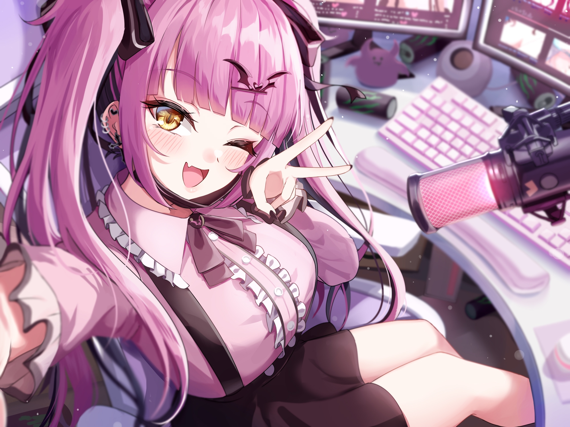 【ド変態配信者の中出し配信】100万人耐久で彼氏バレ【CV:乙倉ゅい】 画像1