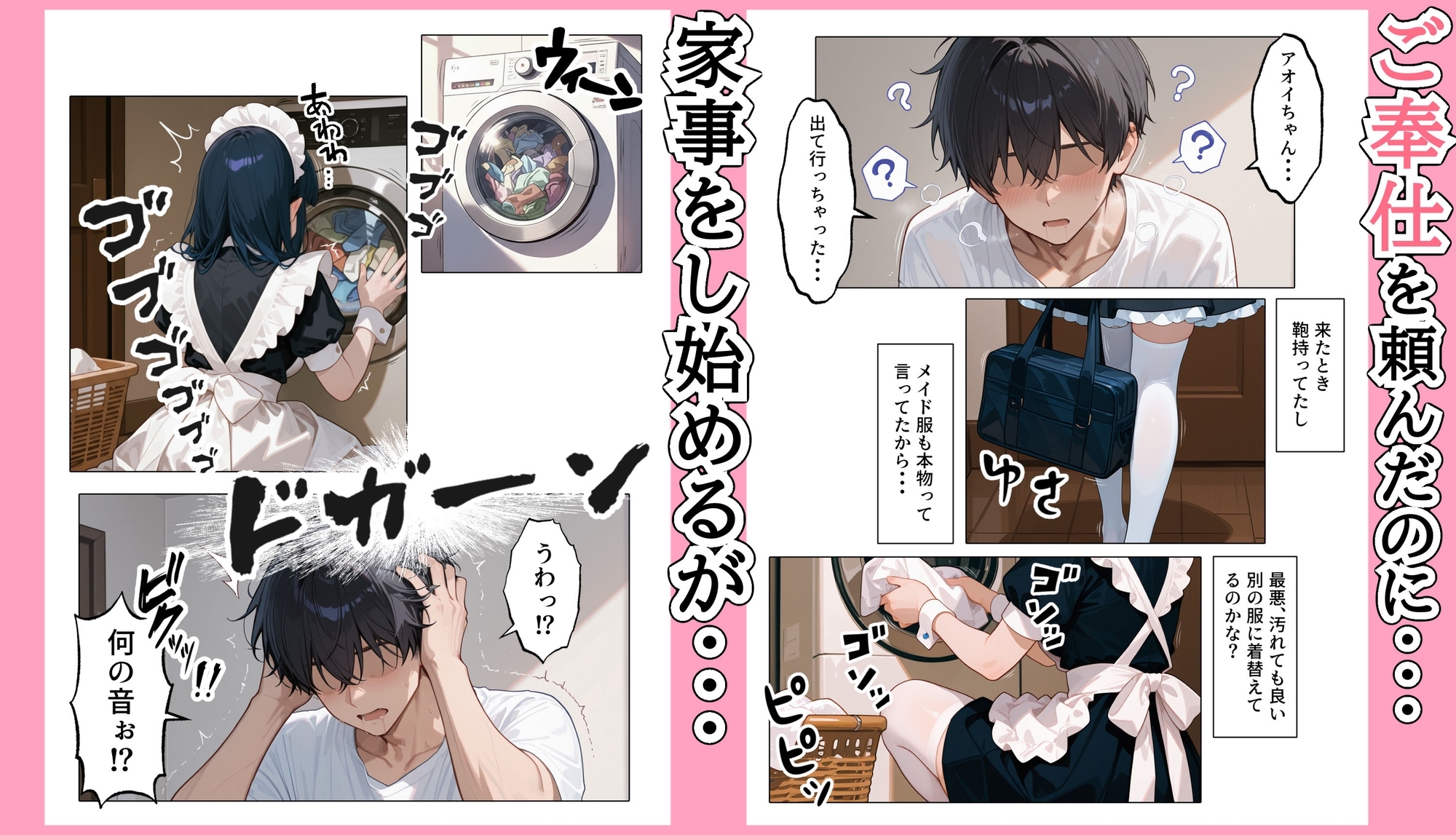 Ordered a Love Doll, But a Maid Arrived