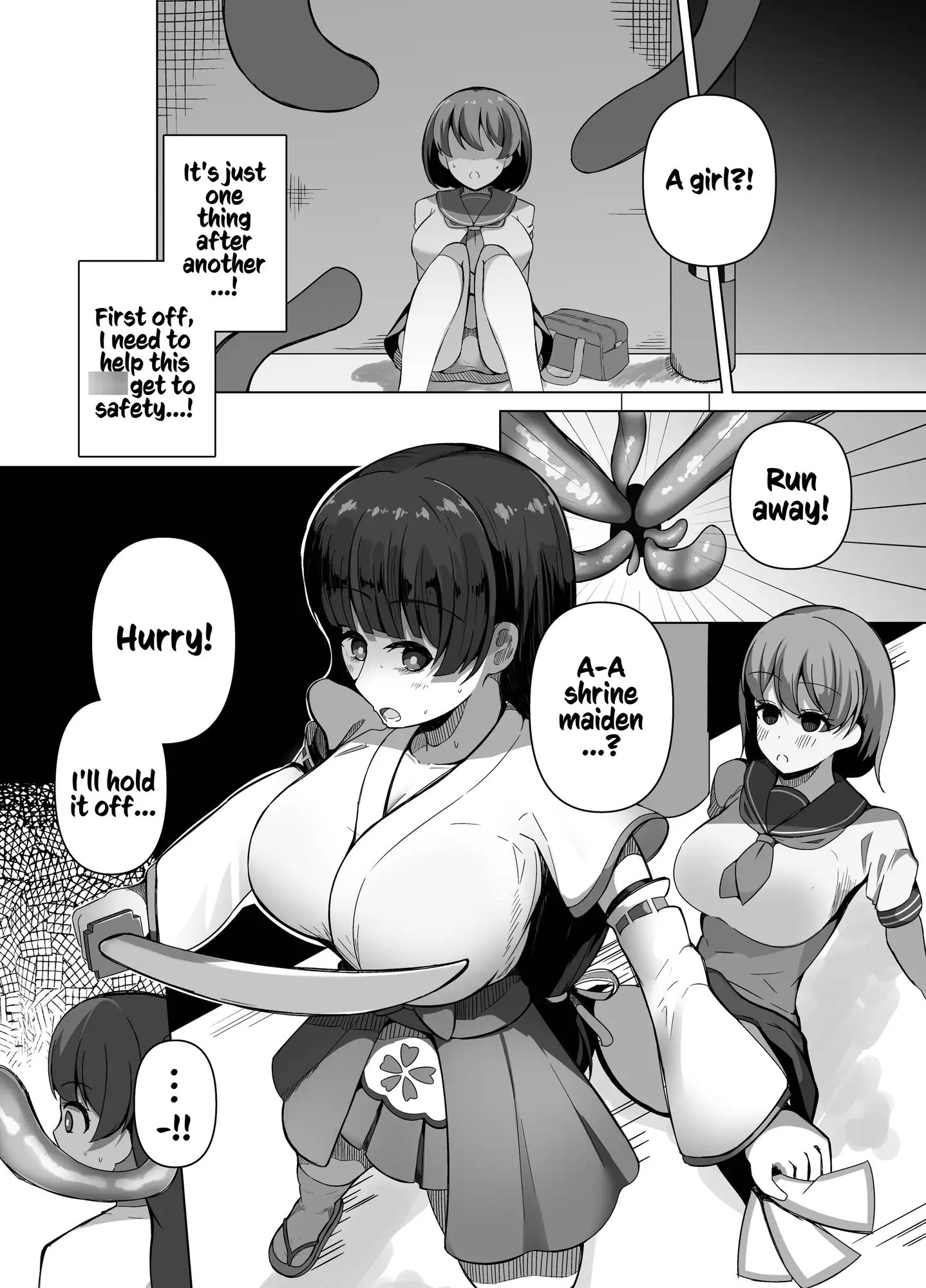 [ENG Ver.] Spirited Away ~Futanari Shrine Maiden Falls To Tentacle Monsters~2