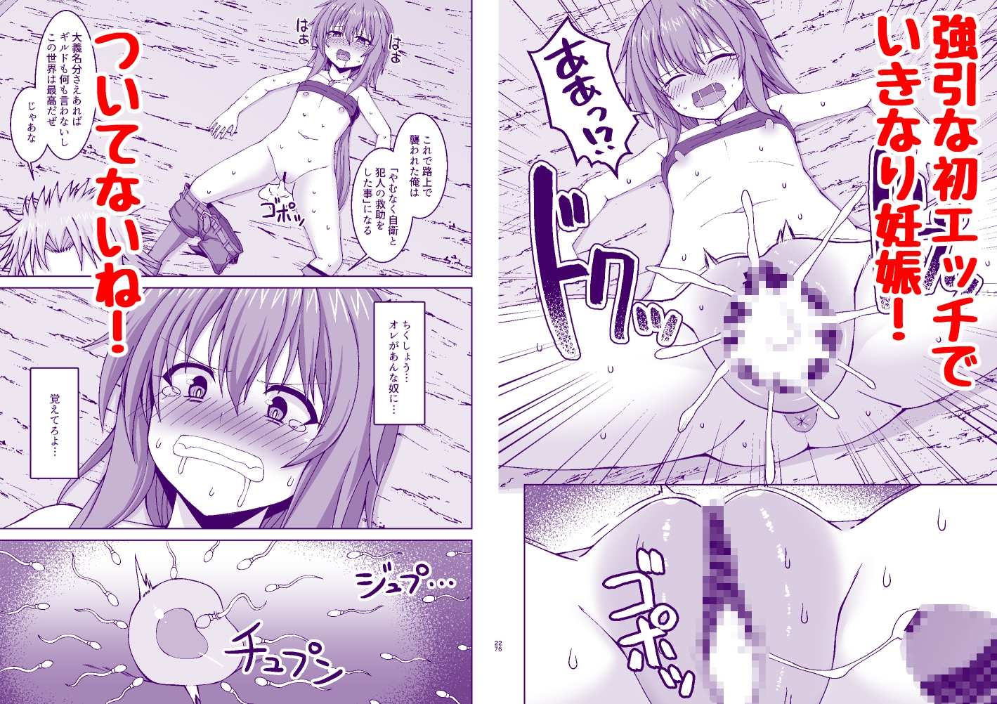 幻想妊婦臨歓 悪いシーフ娘がお仕置きされてボテ腹売春娘に堕とされる本 画像3