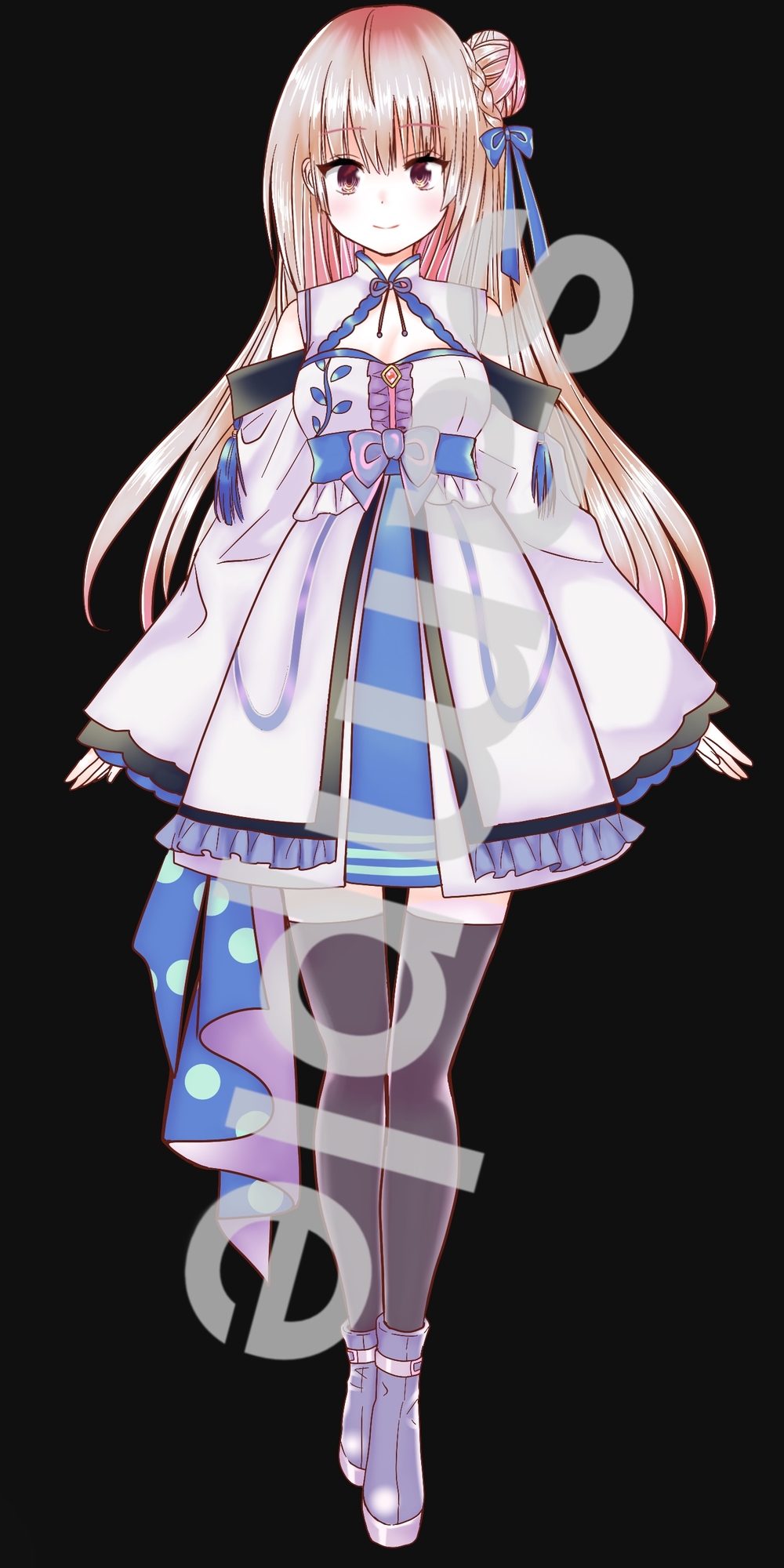 ファンタジー衣装の少女立ち絵57