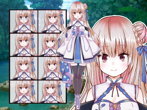 ファンタジー衣装の少女立ち絵57