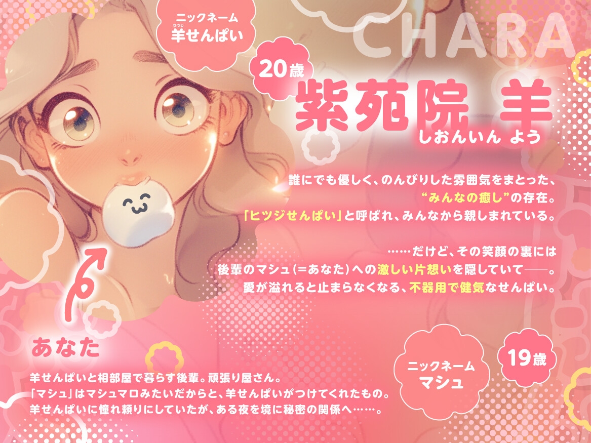 【✨KU100/女子寮生活・密着密室百合✨】羊せんぱいとひみつの恋人(えっ、それって私ですか!?) ~寮のルームメイトのベッド下をのぞいたら大変なことになりました~ 画像2