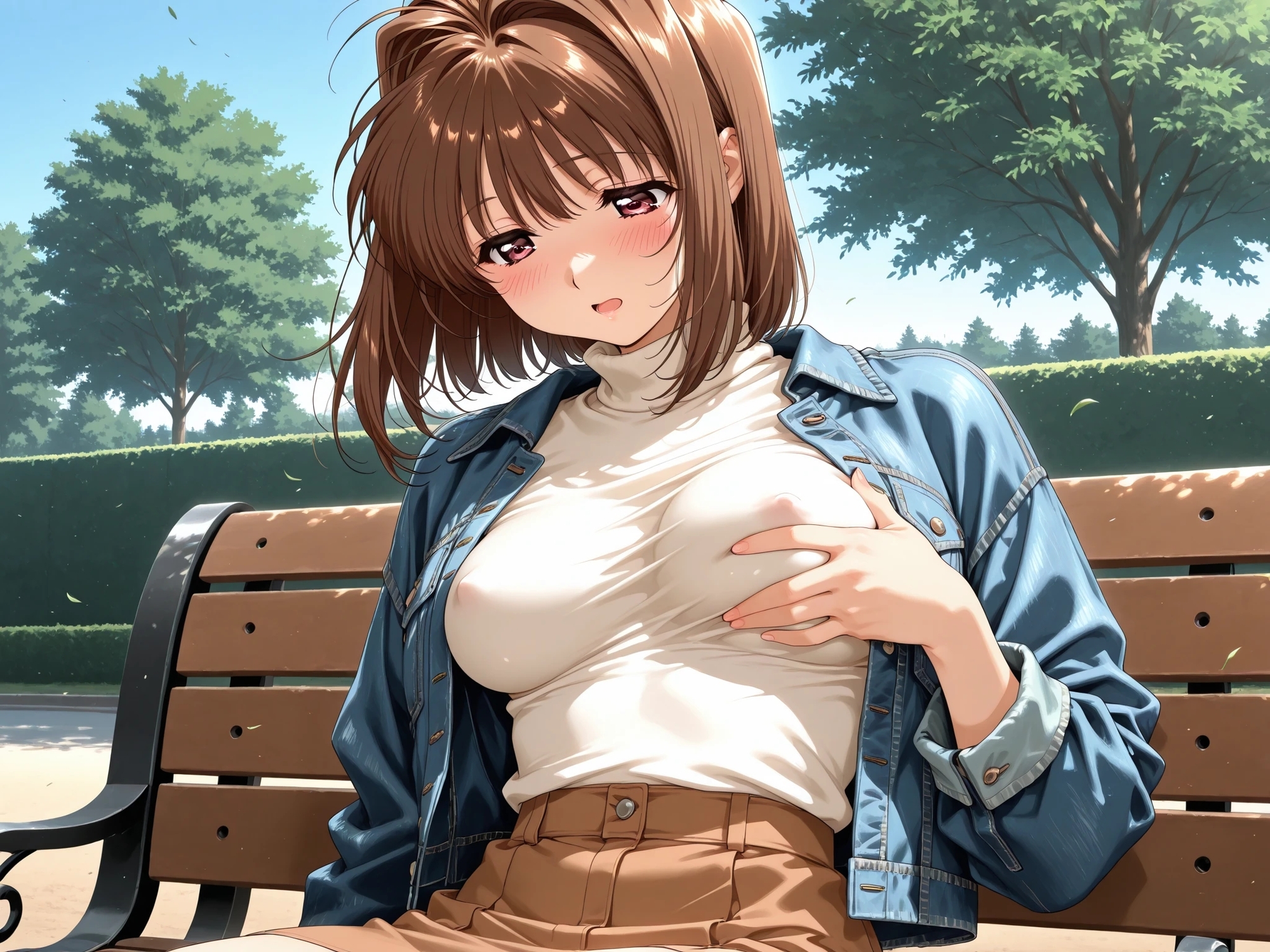 AI美少女イラスト Vol.34 L〇VERS 恋に〇ちたら 河〇理恵(公園の記憶編)_7